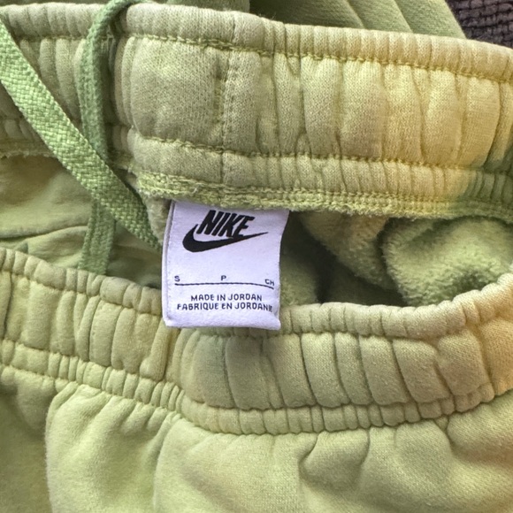Nike woman’s Lime Green Joggers with White Logo - Picture 3 of 3